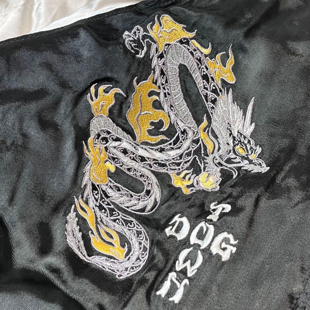 DOG TOWN スカジャン 黒龍 BLACK DRAGON ブラック XL