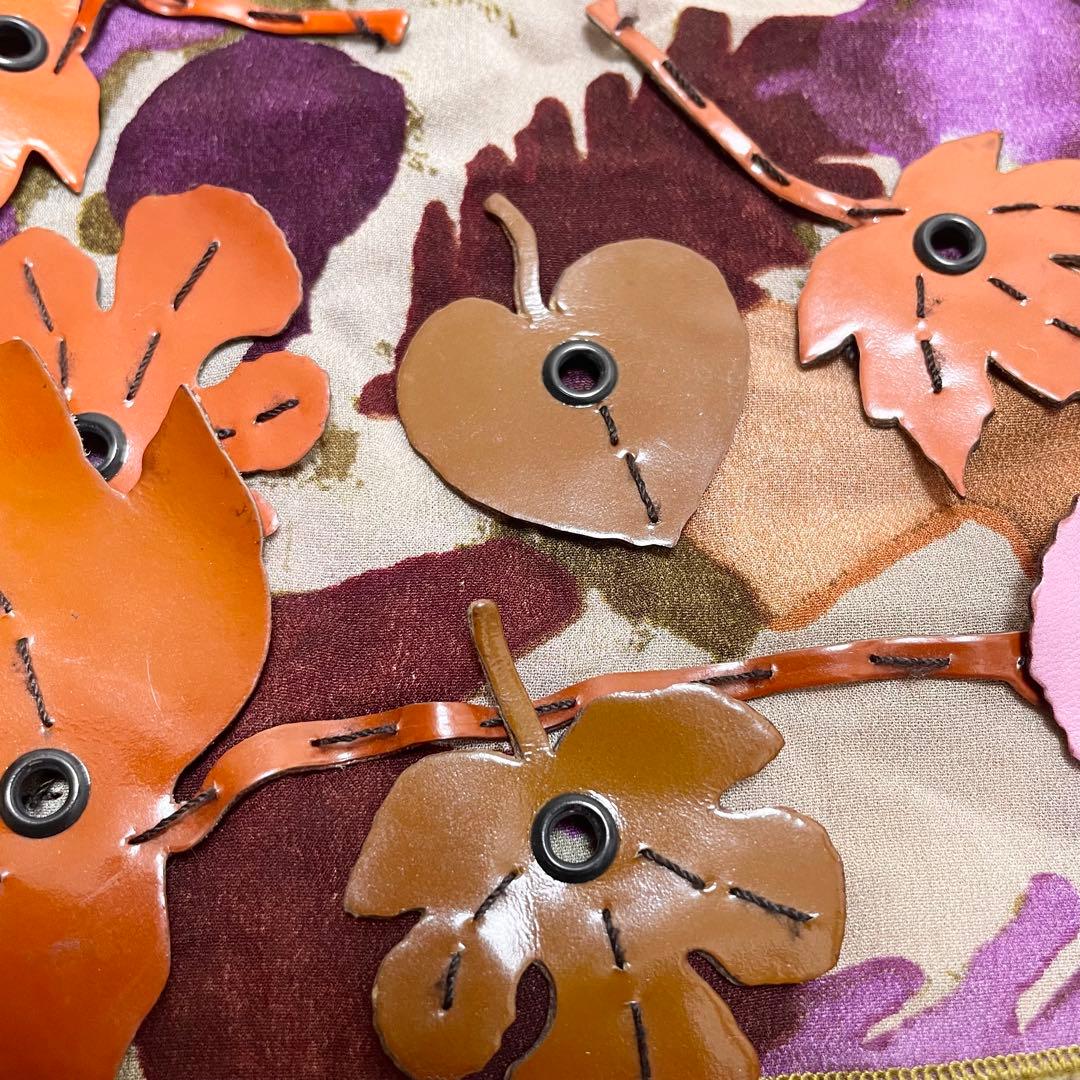 珍品❤️プラダ PRADA シルク 総柄 レザー ボタニカル 総柄