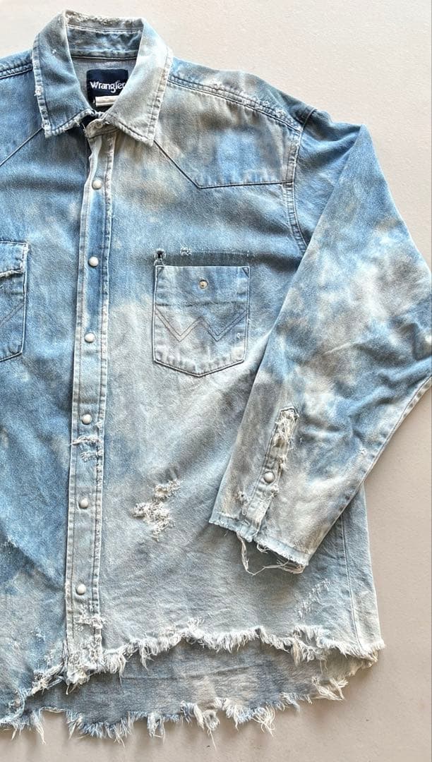 90's〜\"Wrangler\"CRUSH WESTERN DENIM SHIRT