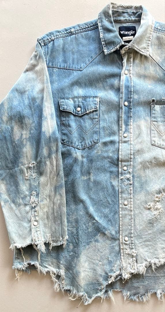 90's〜\"Wrangler\"CRUSH WESTERN DENIM SHIRT