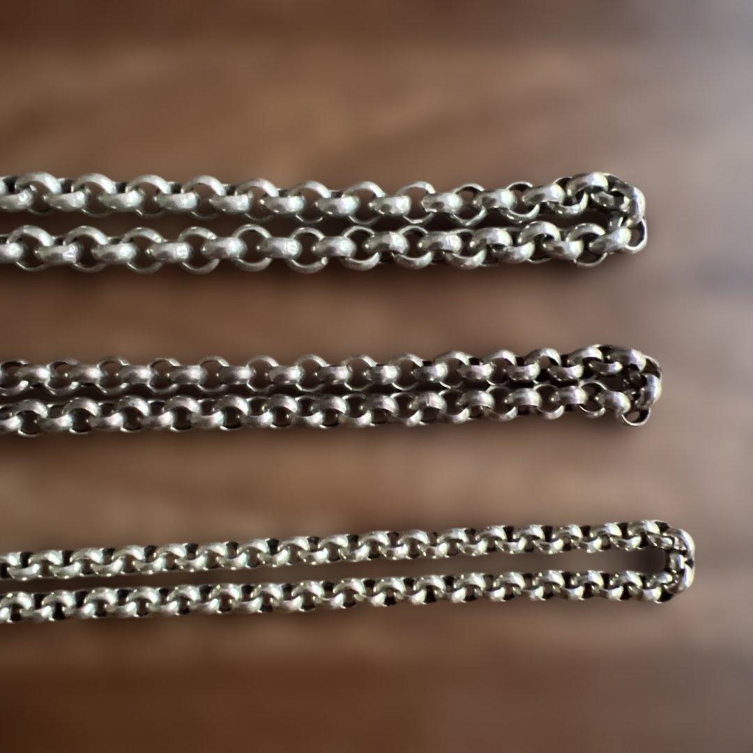 シルバーポロチェーン　50cm