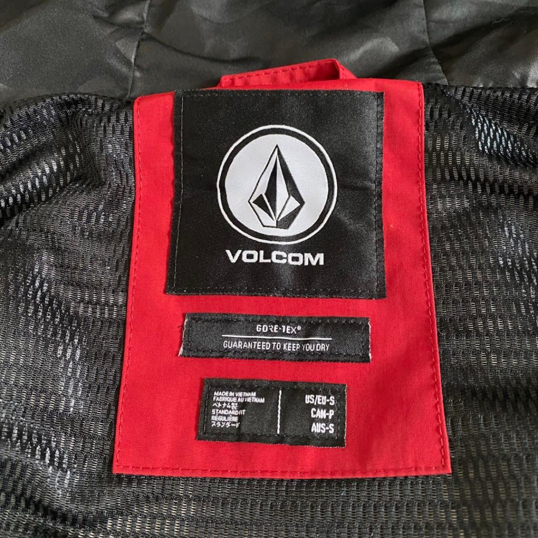 VOLCOM ゴアテックス　スノーボードウェア　ジャケット　ボルドー　赤　M