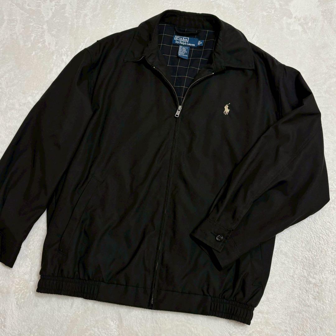 ポロバイラルフローレン　ドリズラージャケット　ブルゾン　ポニー刺繍　ブラック