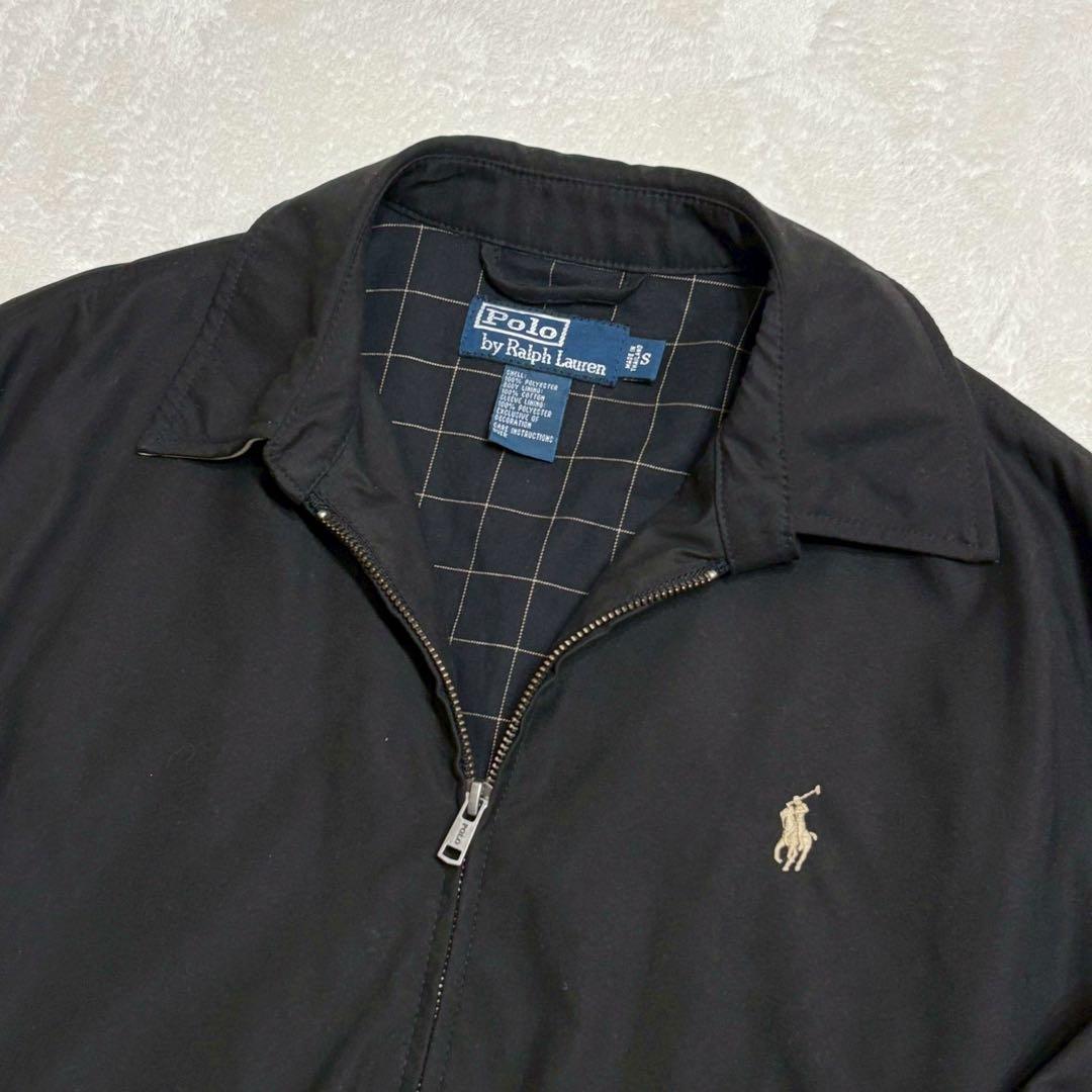 ポロバイラルフローレン　ドリズラージャケット　ブルゾン　ポニー刺繍　ブラック