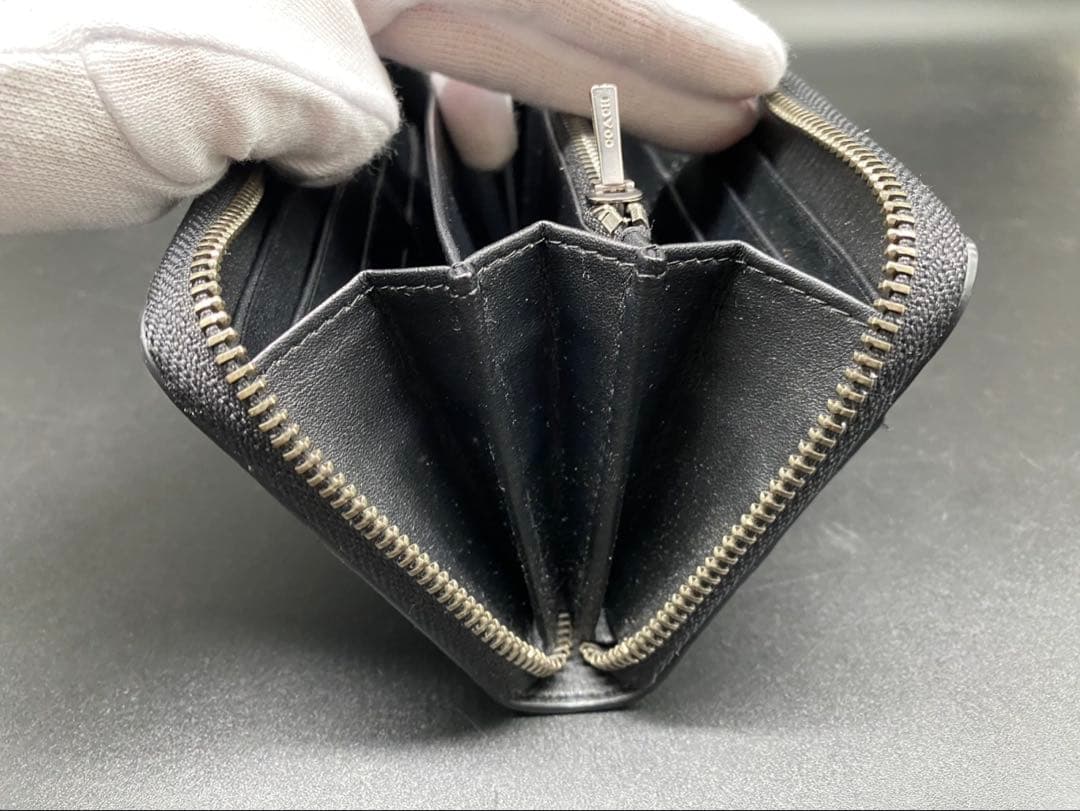 ★【美品】コーチ 長財布 シグネチャー アコーディオン F58113 BLK