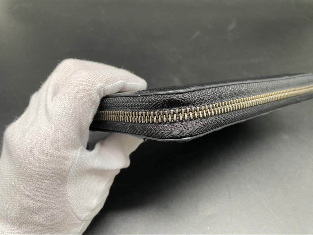 ★【美品】コーチ 長財布 シグネチャー アコーディオン F58113 BLK