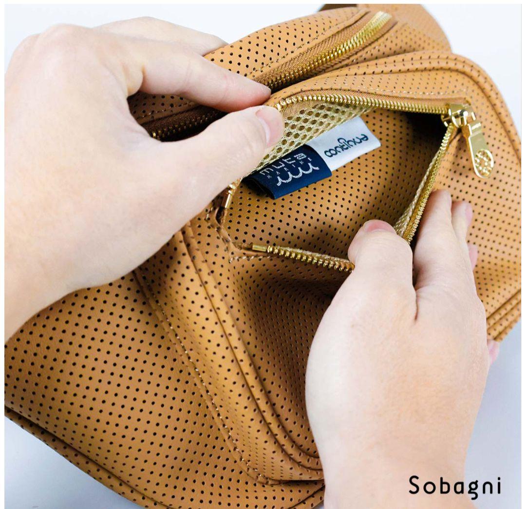 最終値下げ 美品 muta Punching ボディバッグ ショルダー ムータ