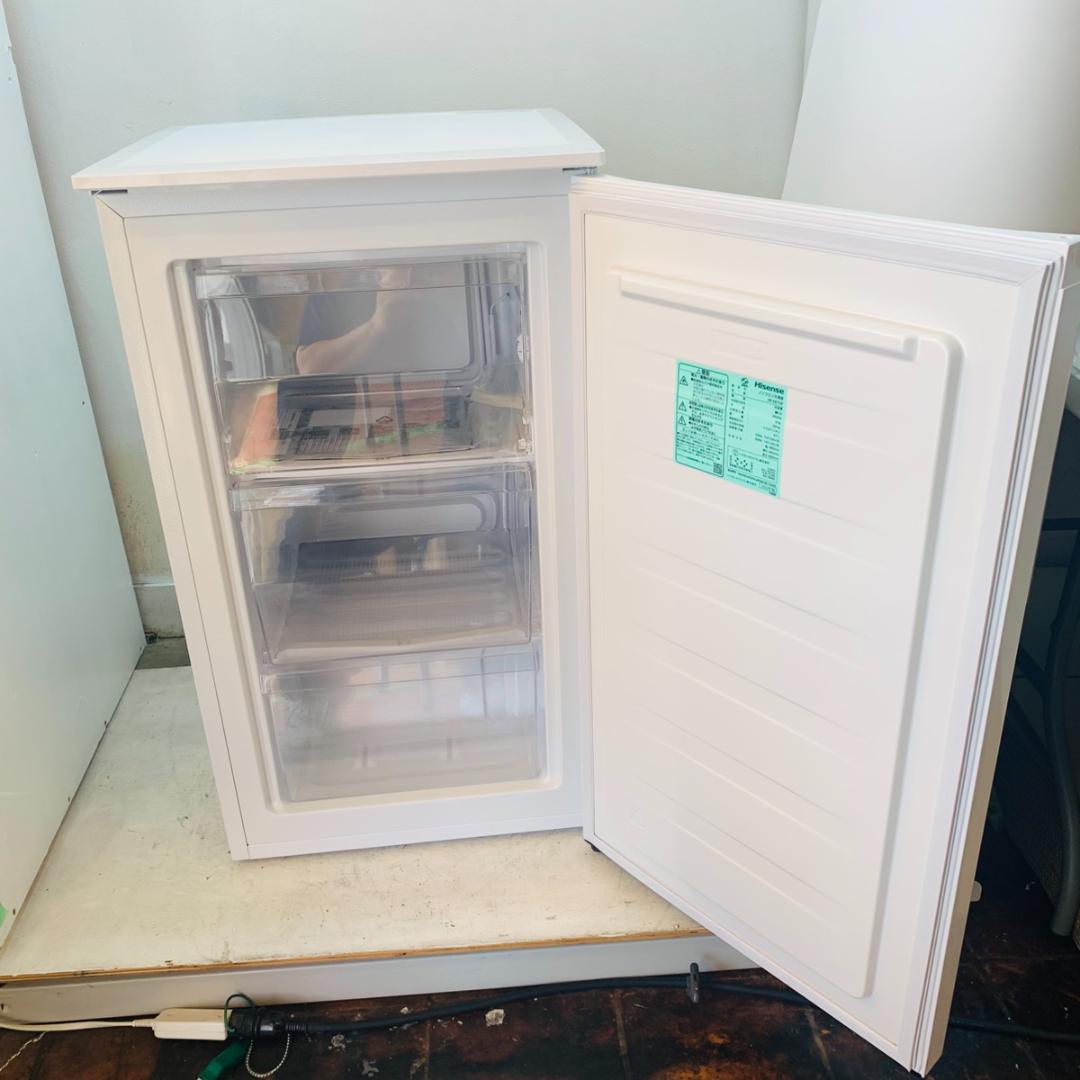 ハイセンス Hisense ノンフロン冷凍庫 HF-A61W 耐熱トップテーブル
