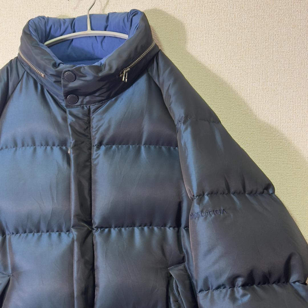 NAUTICA 90s 超肉厚 リバーシブル ダウンジャケット