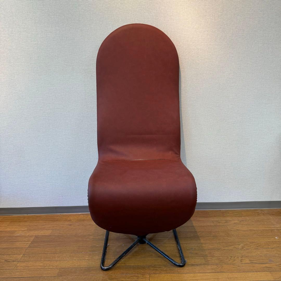 【ヴェルナー・パントン・システム1-2-3】ハイバックラウンジチェア　レンガ色