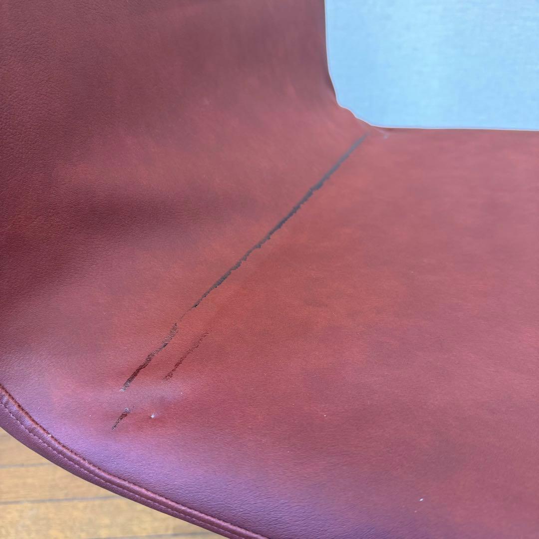 【ヴェルナー・パントン・システム1-2-3】ハイバックラウンジチェア　レンガ色