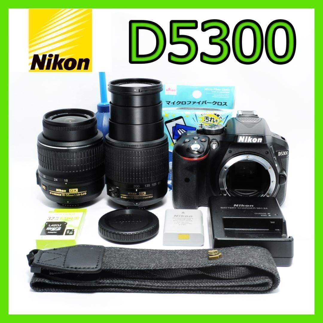 風景も家族写真も綺麗に残す❤️Nikon D5300✨望遠＆標準ダブルレンズ