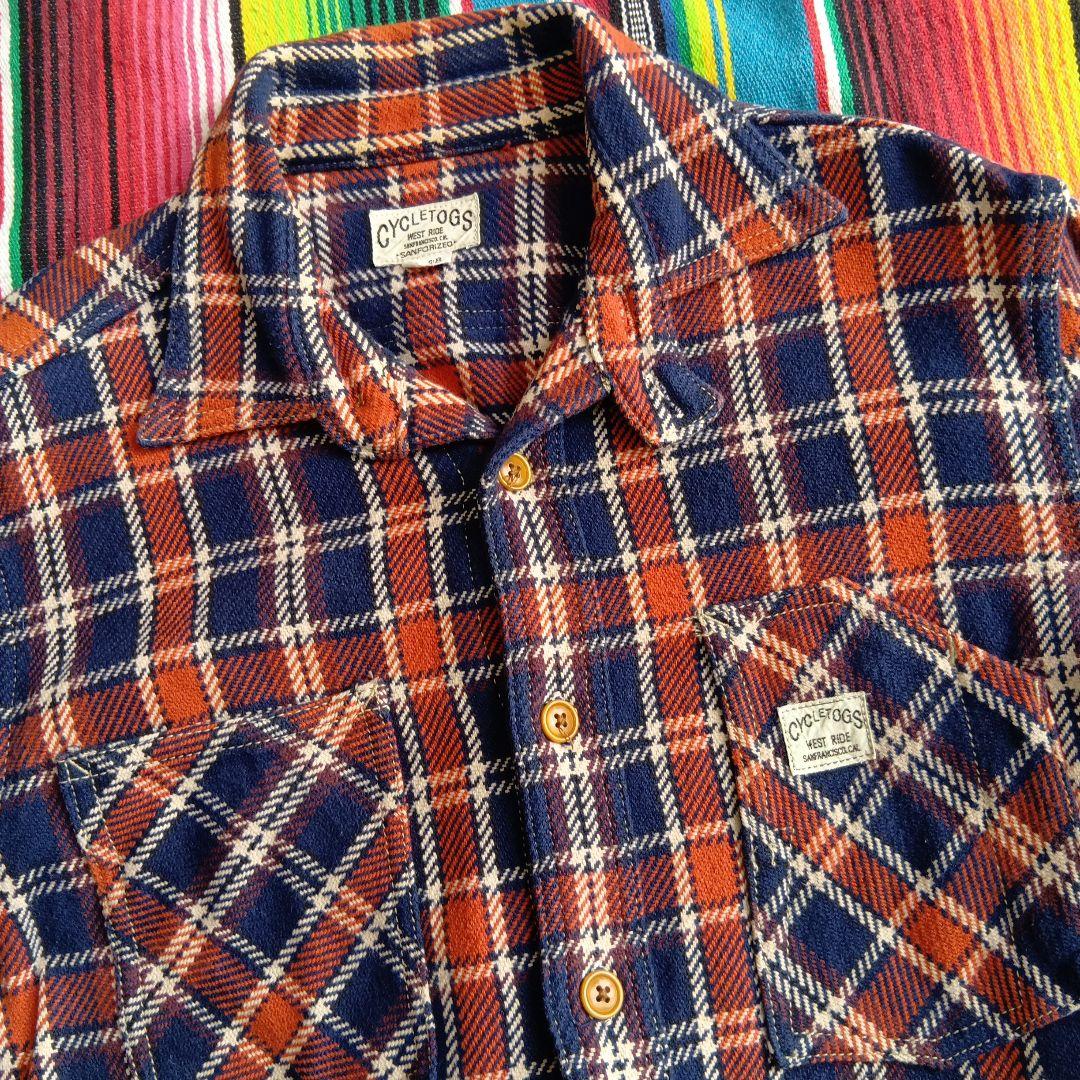 名作逸品！極美品！ウエストライド★WESTRIDE★ヘビーネルシャツ★日本製