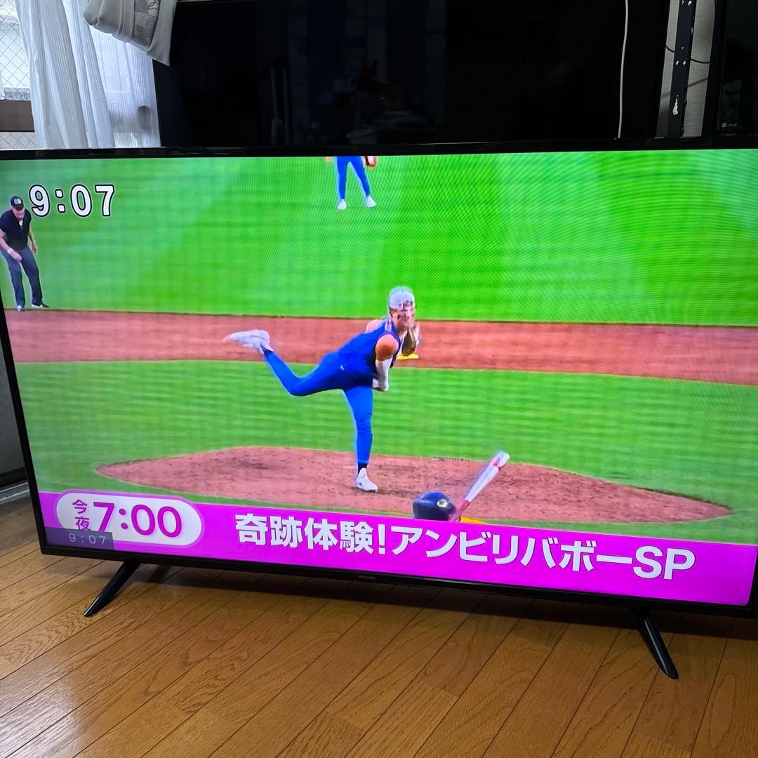 アイリスオオヤマ55インチ液晶テレビ 4K対応。セミジャンク