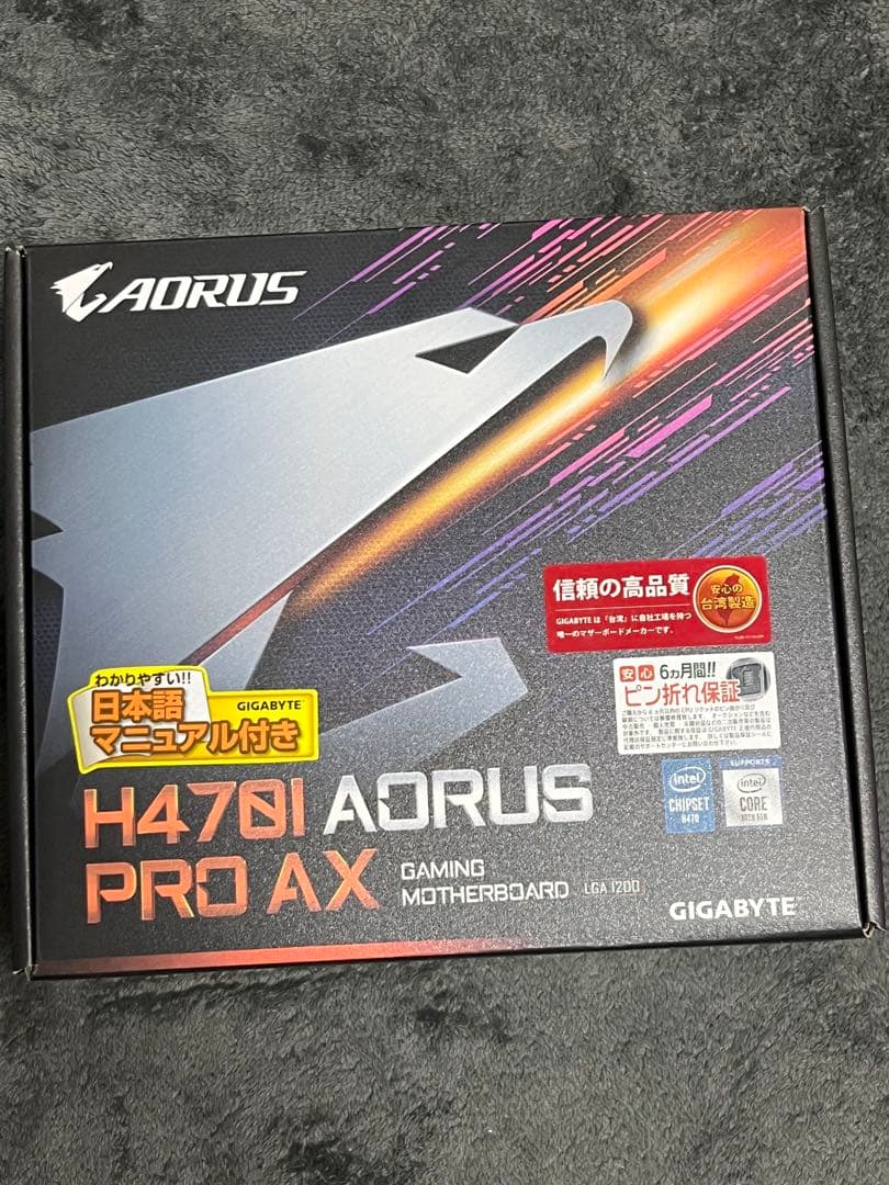 CPU core i5 10400 H470i AORUS PRO AX 16GB