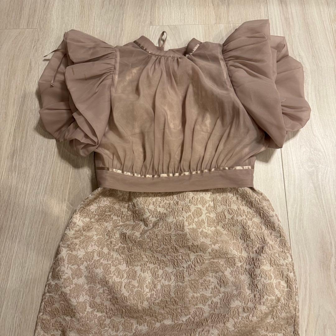 SNIDEL ボレロセットジャガードドレス　1