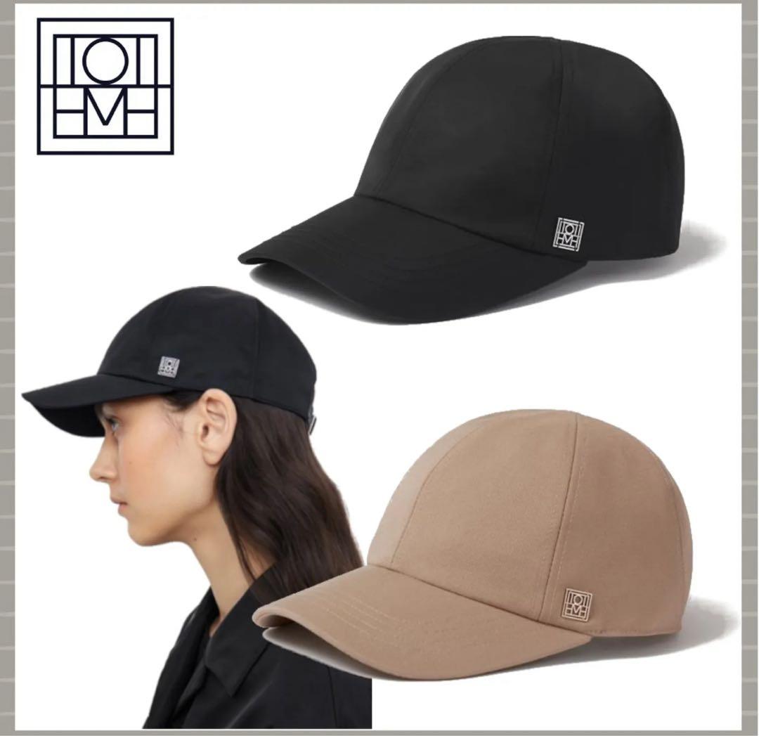 TOTEMEモノグラム ベースボール キャップ　ブラック