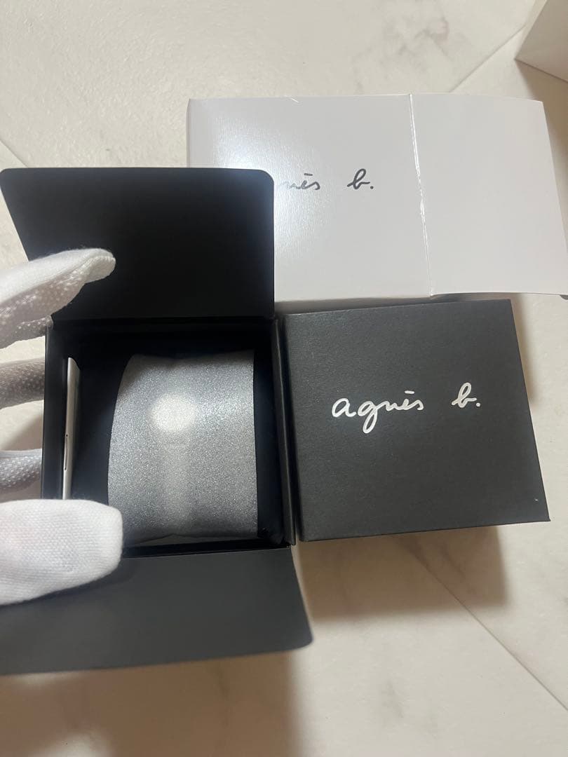 agnès b. シルバー メッシュ 時計