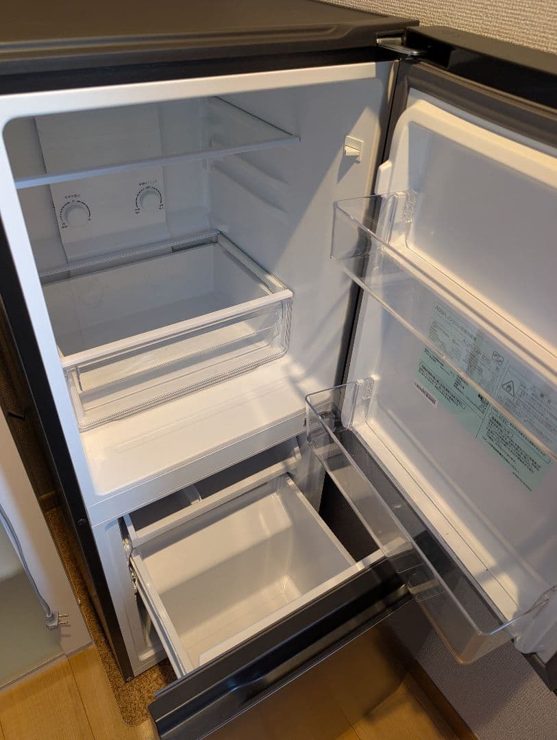 AQUA 冷蔵庫 135L AQR-14P 2023年製 ダークシルバー 2ドア