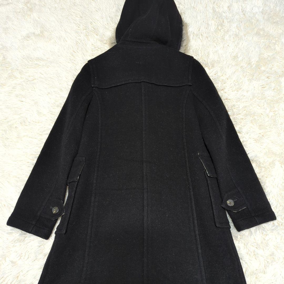 バーバリーブルーレーベル　ダッフルコート　ノバチェック　ファー　ウール