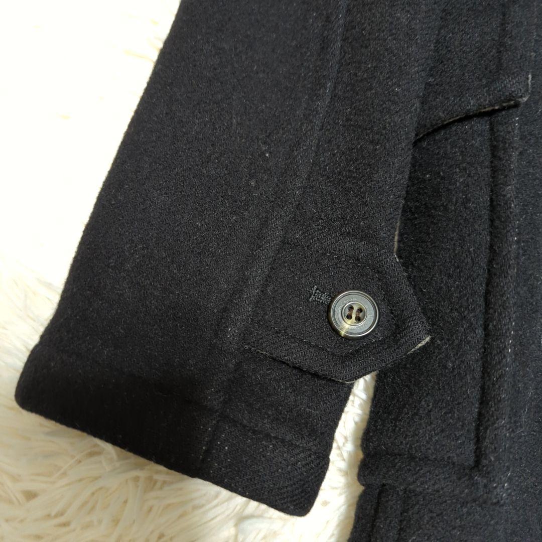 バーバリーブルーレーベル　ダッフルコート　ノバチェック　ファー　ウール