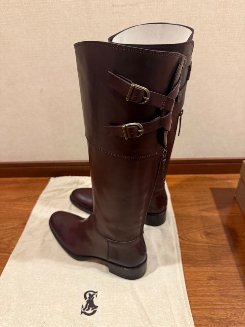 値下げ新品未使用　定番人気の「SARTORE」ジョッキーブーツ。サイズ38