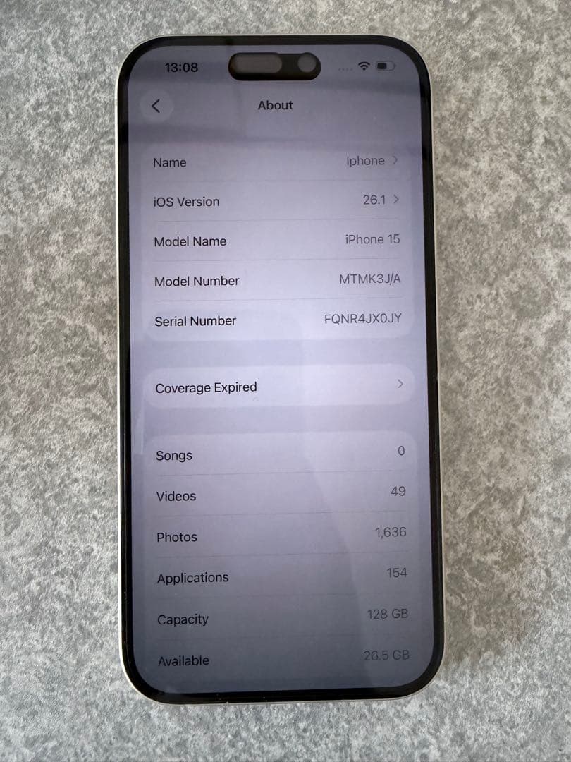 Apple iPhone 15 イエロー　本体　SIMフリー