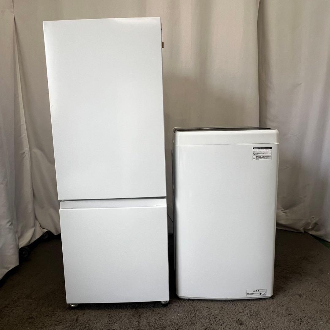 122 ⭕️冷蔵庫　洗濯機　一人暮らし　セット　小型　安い　高年式　白　設置無料