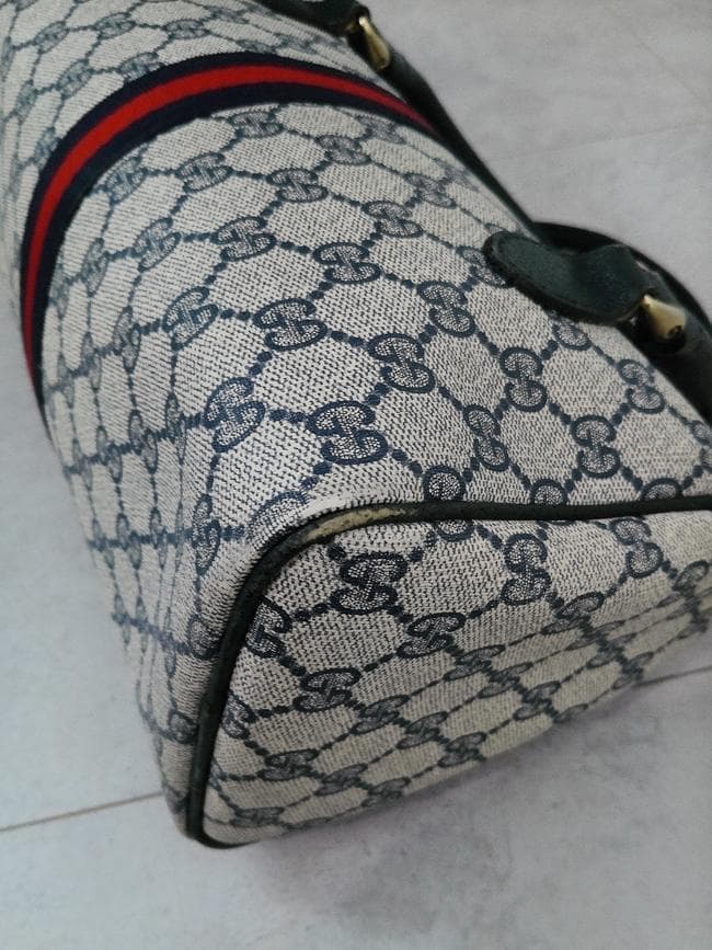 OLD GUCCI オールドグッチ シェリーライン GG柄 ミニボストンバッグ