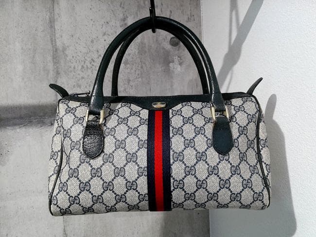 OLD GUCCI オールドグッチ シェリーライン GG柄 ミニボストンバッグ