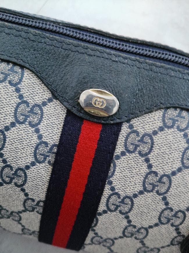 OLD GUCCI オールドグッチ シェリーライン GG柄 ミニボストンバッグ