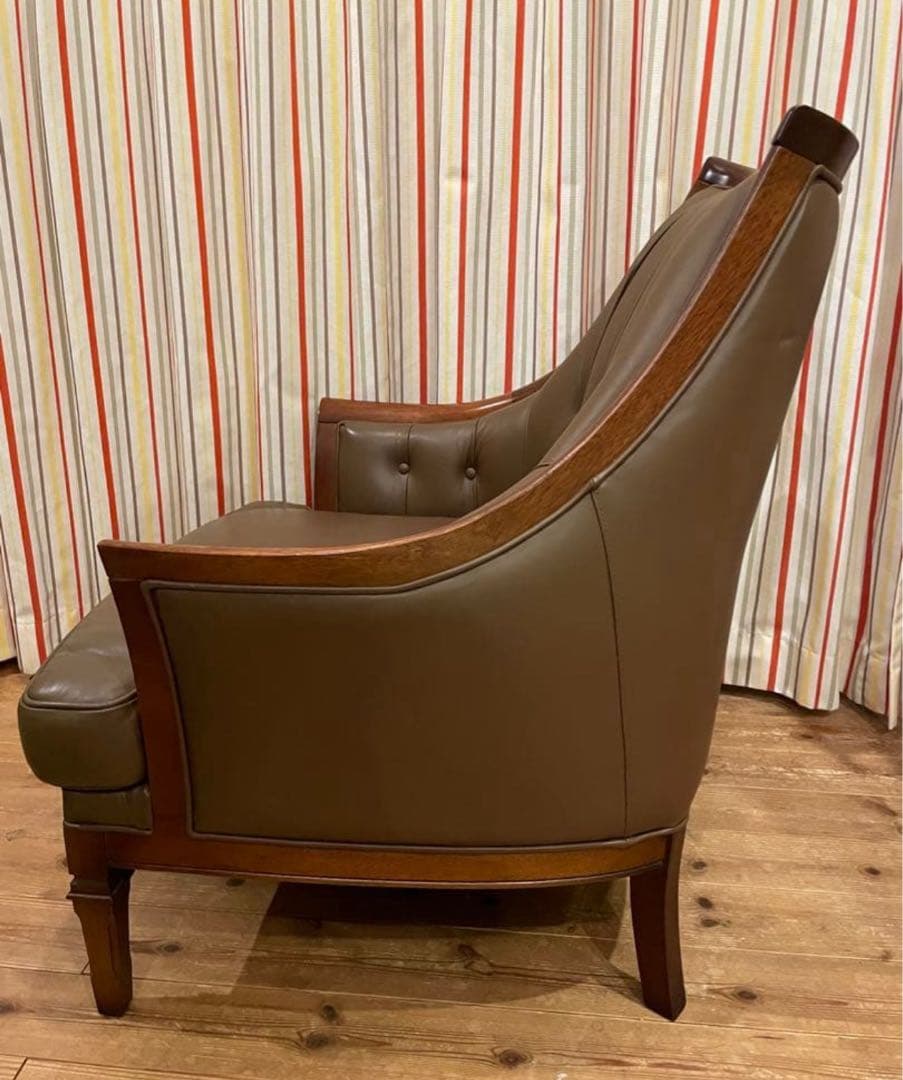 12/29まで　maruni ブラウンレザー アームチェア