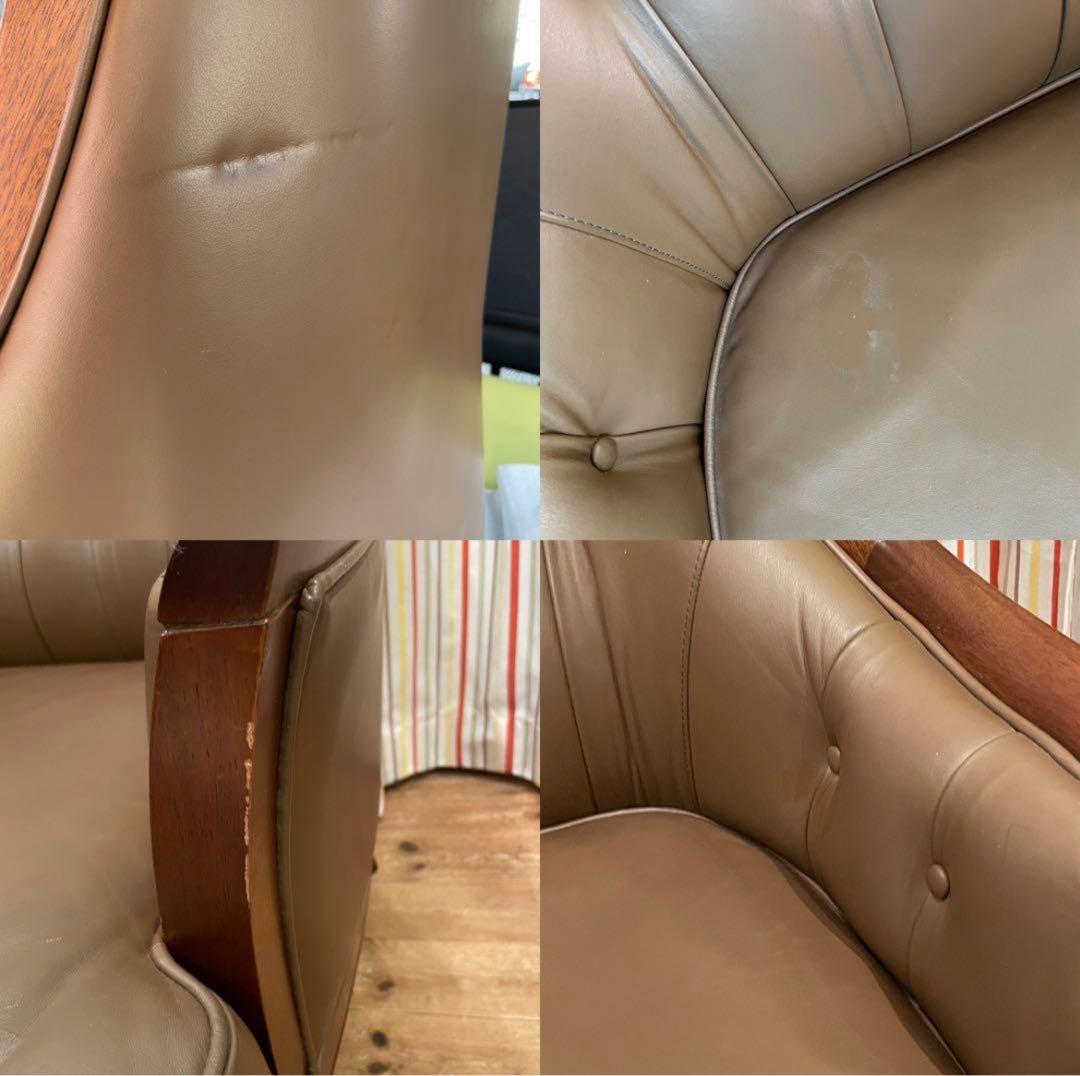 12/29まで　maruni ブラウンレザー アームチェア