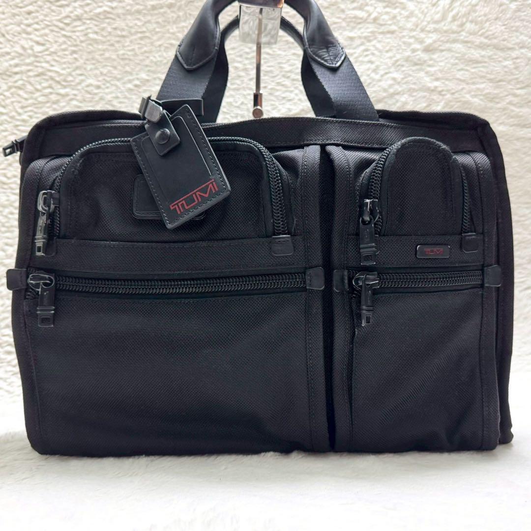 TUMI アルファ オーガナイザー ポートフォリオ ブリーフ ビジネスバッグ 黒