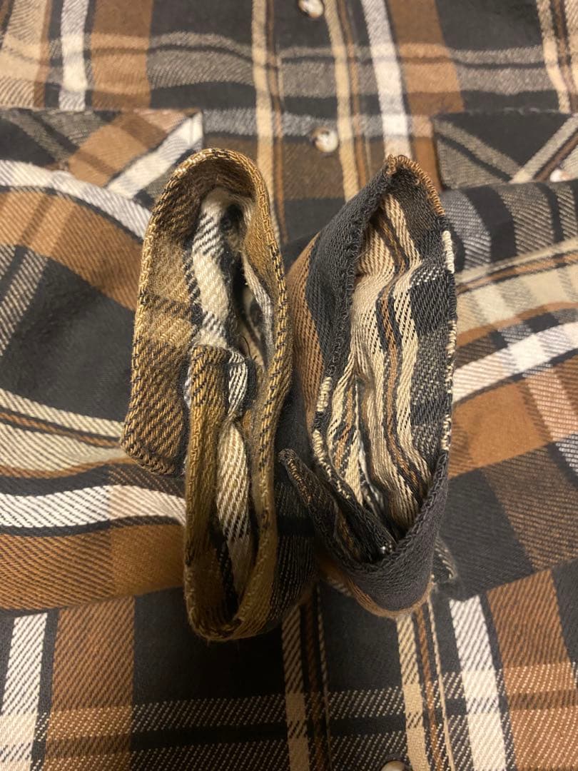 超好配色90sFIVE BROTHER ファイブブラザーチェックネルシャツ XL