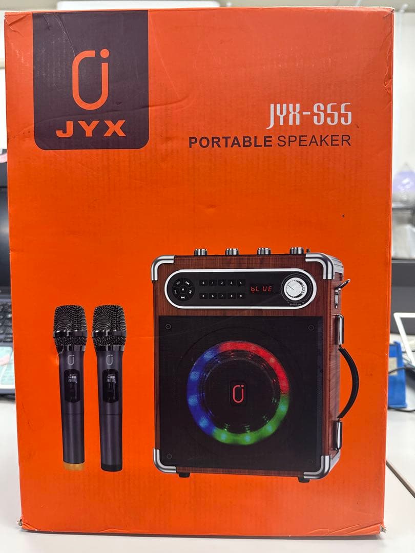 ☆試用のみ美品　ポータブルスピーカー JYX-S55 カラオケ
