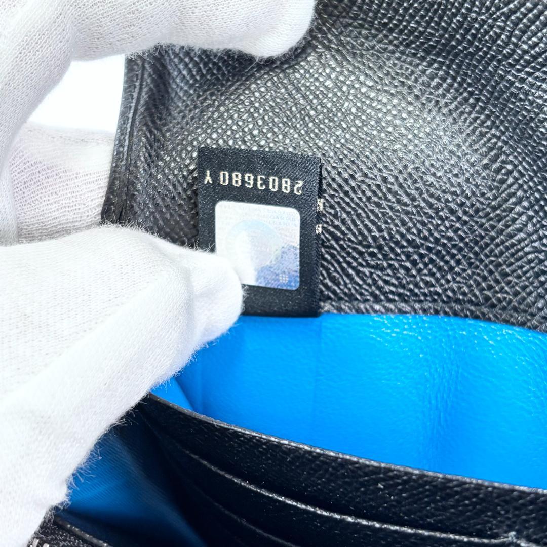 【美品】ブルガリ　ブルー　ビーゼロワン　財布　長財布　ブランド　シルバー金具