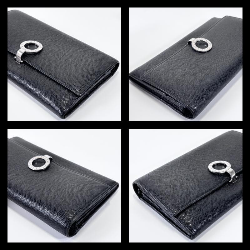 【美品】ブルガリ　ブルー　ビーゼロワン　財布　長財布　ブランド　シルバー金具