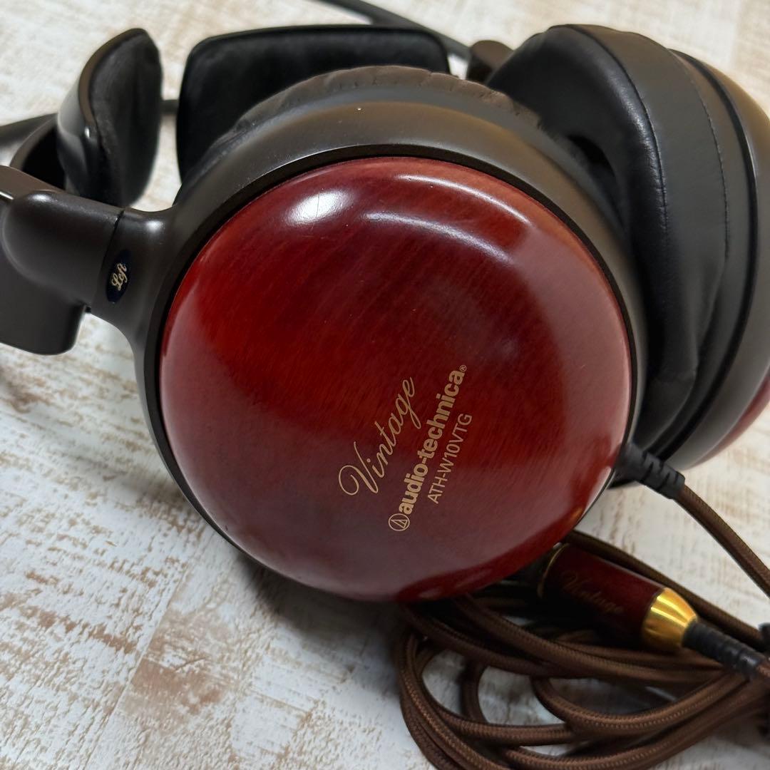 Audio Technica ATH-W10VTG ヘッドホン　イヤホン　高級