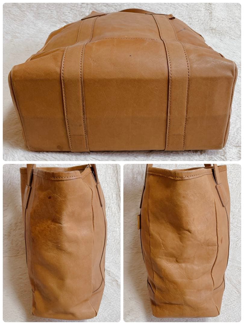希少 廃盤品 PORTER ポーター オールレザー キャメル トートバッグ 船型