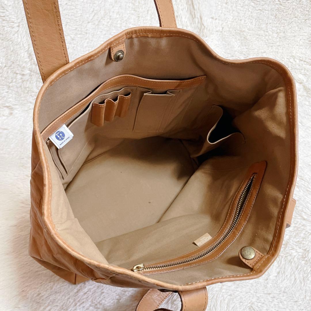 希少 廃盤品 PORTER ポーター オールレザー キャメル トートバッグ 船型