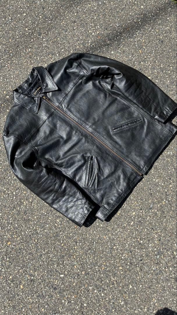 GIANNI VALENTINO レザージャケット　ブラック