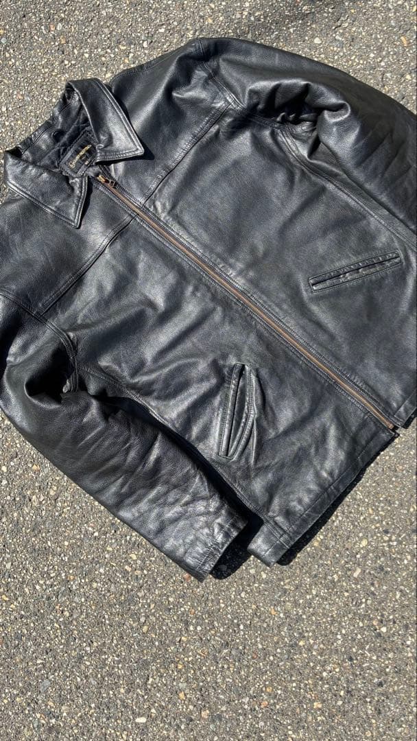 GIANNI VALENTINO レザージャケット　ブラック