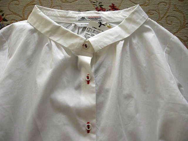 atelier naruse×THOMAS MASON コットンブラウス