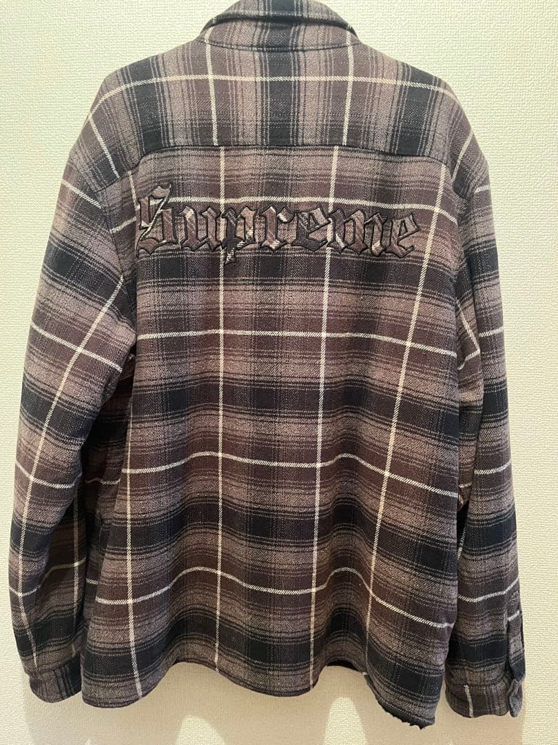 トップス Supreme Shearling Lined Flannel Shirt