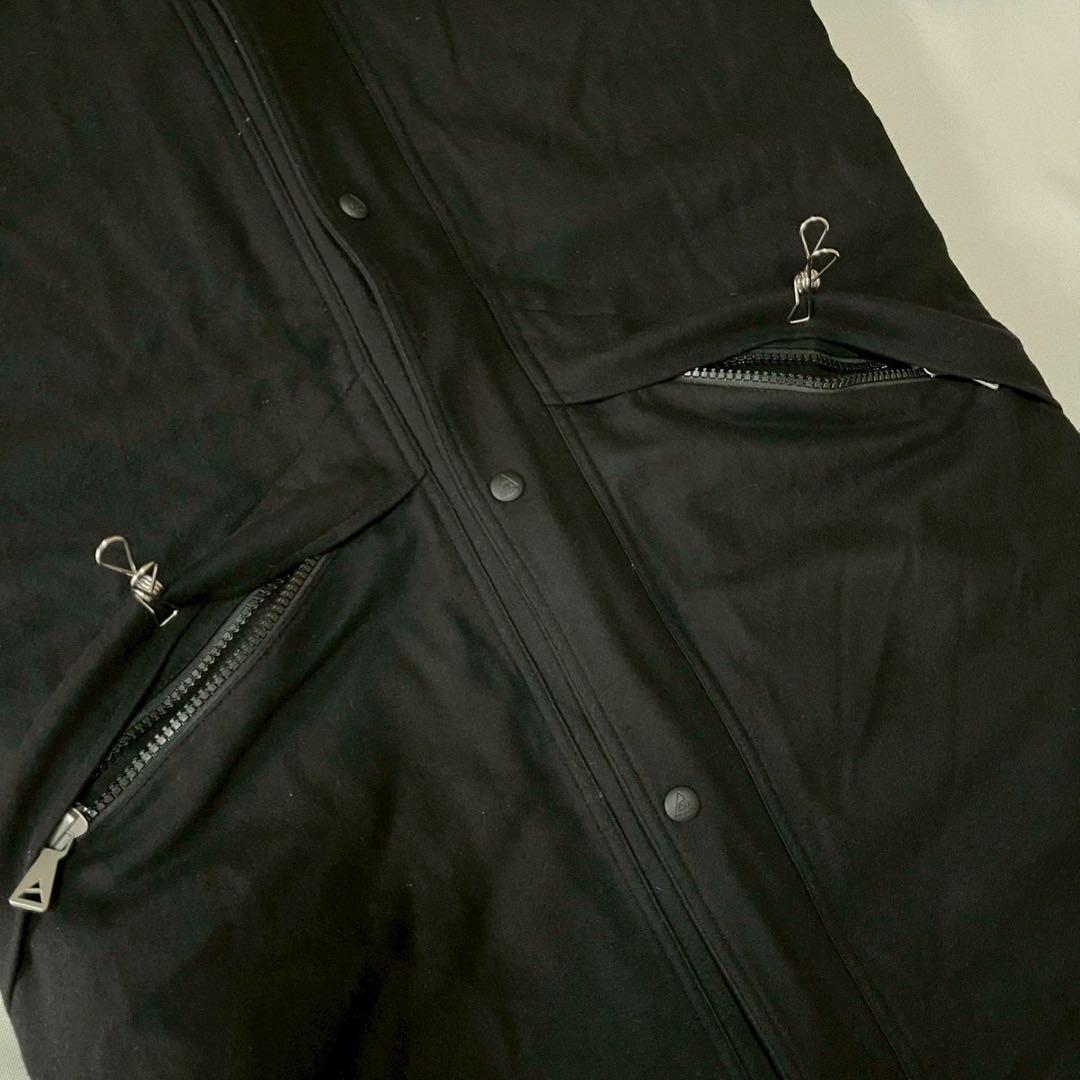 ケープハイツ　ダウンジャケット　ロングコート フェザー　ブラック 【M】