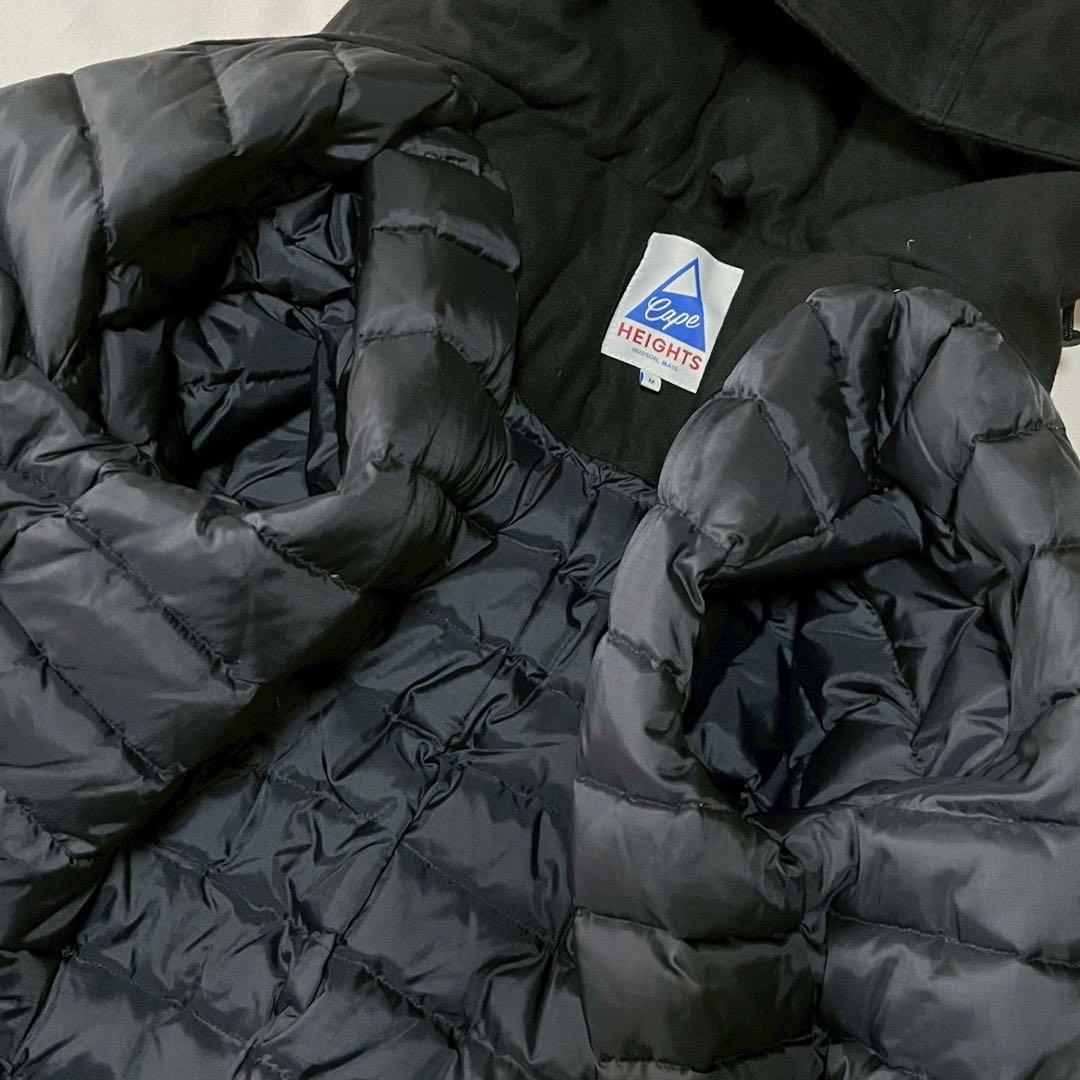 ケープハイツ　ダウンジャケット　ロングコート フェザー　ブラック 【M】