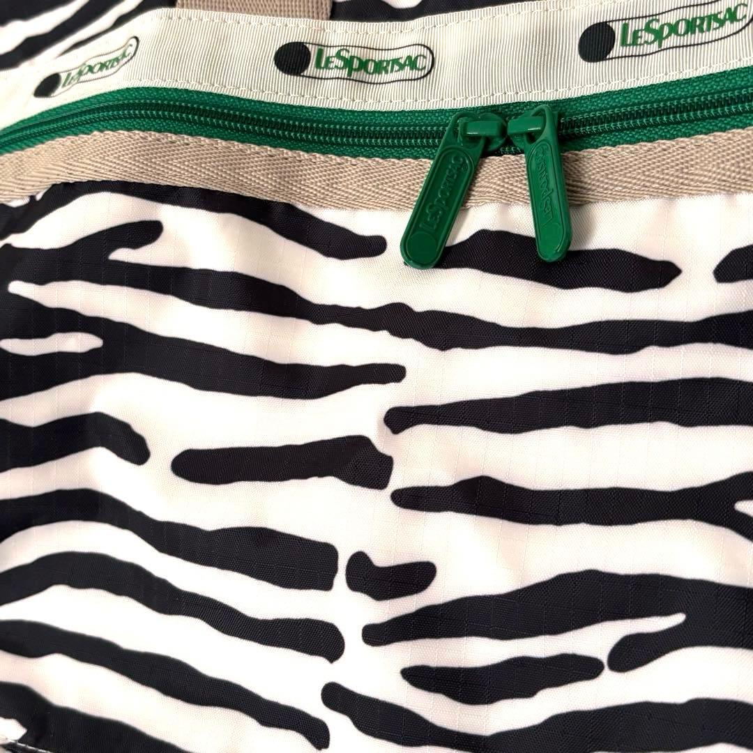 レスポートサック×ミュベール　ゼブラ柄ボストンバッグ Large