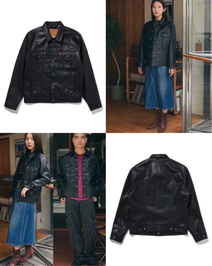 ジャケット・アウター JAPAN LIMITED LEATHER TRUCKER JACKET