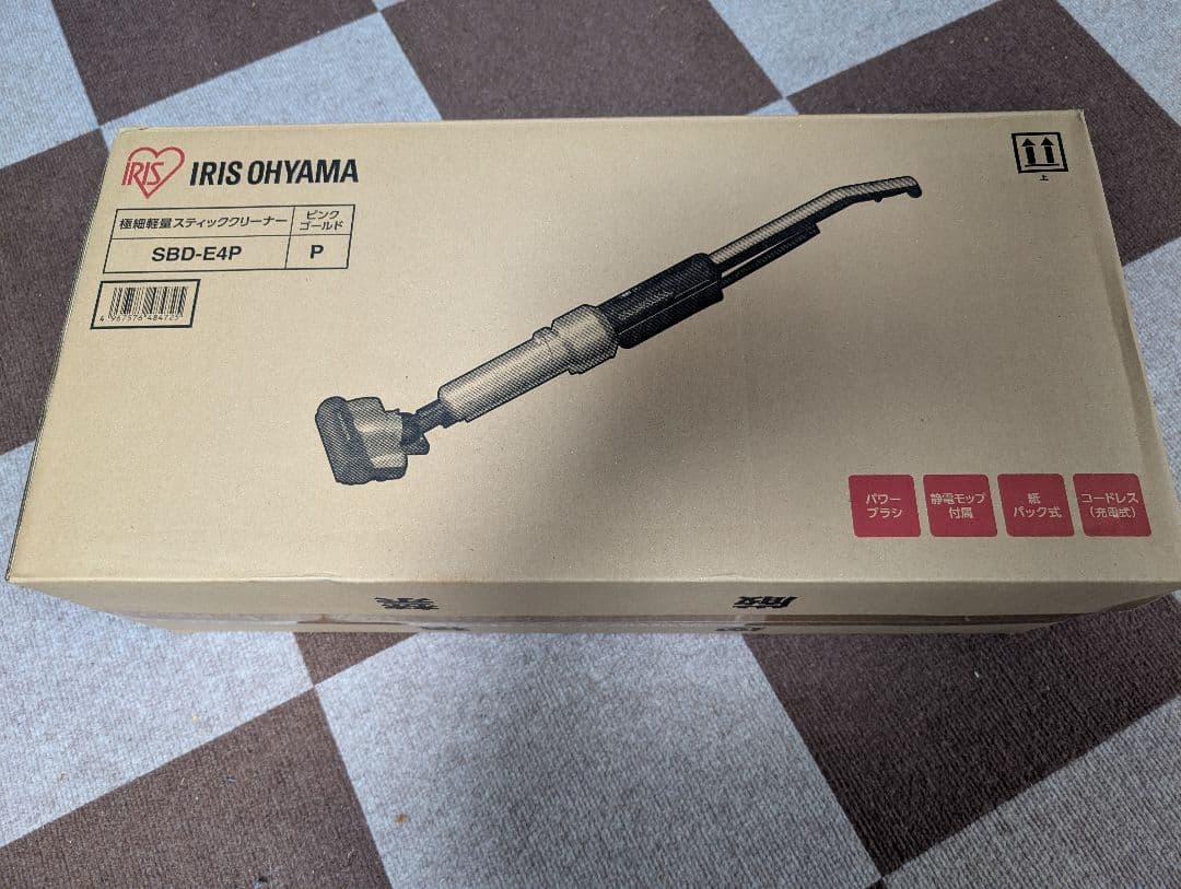 【新品未使用】IRIS OHYAMA スティッククリーナー SBD-E4P